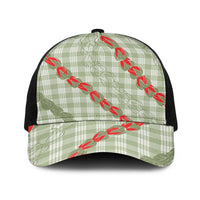 Omaomao Aloha Hawaii Baseball Net Cap Rosebud Lei With Palaka Motif - Polynesian Pride