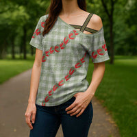 Omaomao Aloha Hawaii Cross Shoulder Shirt Rosebud Lei With Palaka Motif LT14 - Polynesian Pride
