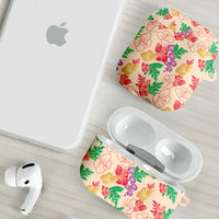 Colorful Aloha Hawaii Hibiscus Orchid Seamless AirPods Case