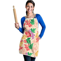 Colorful Aloha Hawaii Hibiscus Orchid Seamless Apron