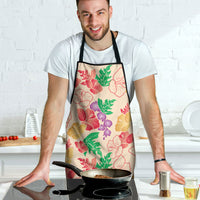 Colorful Aloha Hawaii Hibiscus Orchid Seamless Apron
