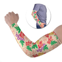 Colorful Aloha Hawaii Hibiscus Orchid Seamless Arm Sleeves