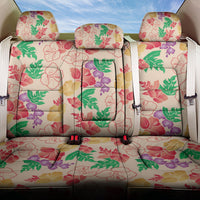 Colorful Aloha Hawaii Hibiscus Orchid Seamless Back Car Seat Cover