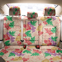 Colorful Aloha Hawaii Hibiscus Orchid Seamless Back Car Seat Cover