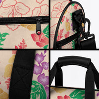 Colorful Aloha Hawaii Hibiscus Orchid Seamless Duffle Bag