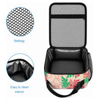 Colorful Aloha Hawaii Hibiscus Orchid Seamless Lunch Bag