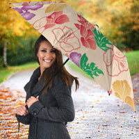 Colorful Aloha Hawaii Hibiscus Orchid Seamless Umbrella