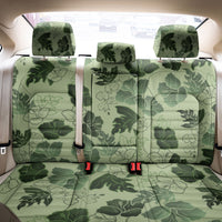 Vesuvian Green Aloha Hawaii Hibiscus Orchid Seamless Back Car Seat Cover