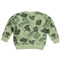 Vesuvian Green Aloha Hawaii Hibiscus Orchid Seamless Kid Ugly Christmas Sweater