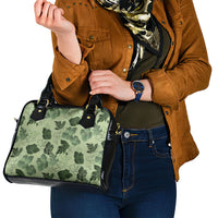 Vesuvian Green Aloha Hawaii Hibiscus Orchid Seamless Shoulder Handbag