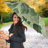 Vesuvian Green Aloha Hawaii Hibiscus Orchid Seamless Umbrella