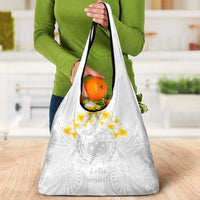 Samoa White Sunday Grocery Bag Lotu Tamaiti Coat Of Arms