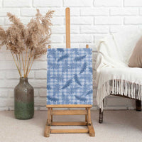 Blue Palaka Hawaii Palapalai Canvas Wall Art Hawaiian Fern - Polynesian Pride