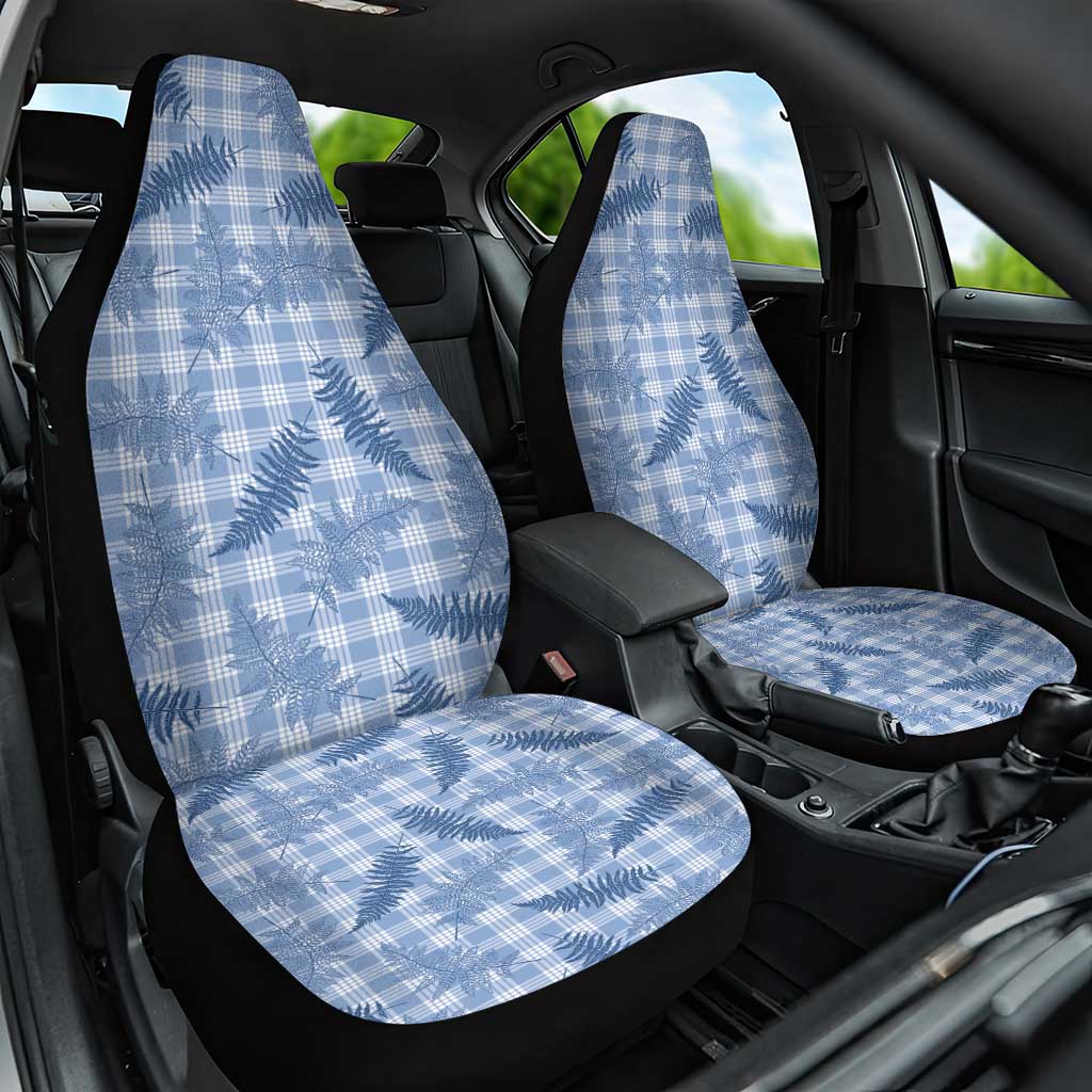 Blue Palaka Hawaii Palapalai Car Seat Cover Hawaiian Fern - Polynesian Pride