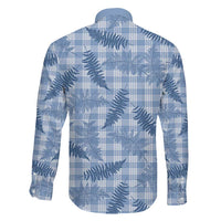 Blue Palaka Hawaii Palapalai Family Matching Summer Maxi Dress and Hawaiian Shirt Hawaiian Fern LT14 - Polynesian Pride