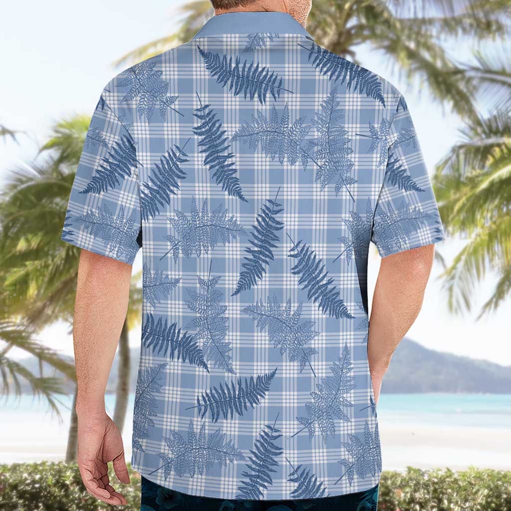 Blue Palaka Hawaii Palapalai Hawaiian Shirt Hawaiian Fern - Polynesian Pride