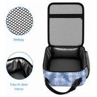 Blue Palaka Hawaii Palapalai Lunch Bag Hawaiian Fern