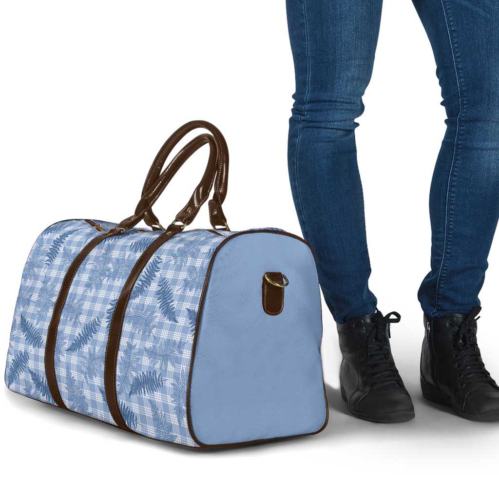 Blue Palaka Hawaii Palapalai Travel Bag Hawaiian Fern - Polynesian Pride