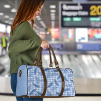 Blue Palaka Hawaii Palapalai Travel Bag Hawaiian Fern - Polynesian Pride