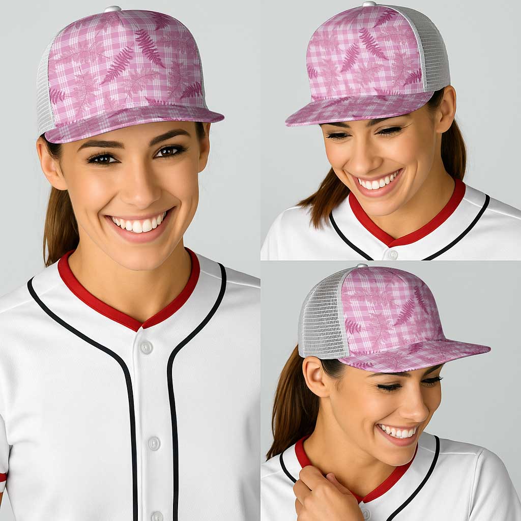 Purple Palaka Hawaii Palapalai Baseball Net Cap Hawaiian Fern