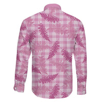 Purple Palaka Hawaii Palapalai Family Matching Off Shoulder Maxi Dress and Hawaiian Shirt Hawaiian Fern LT14 - Polynesian Pride