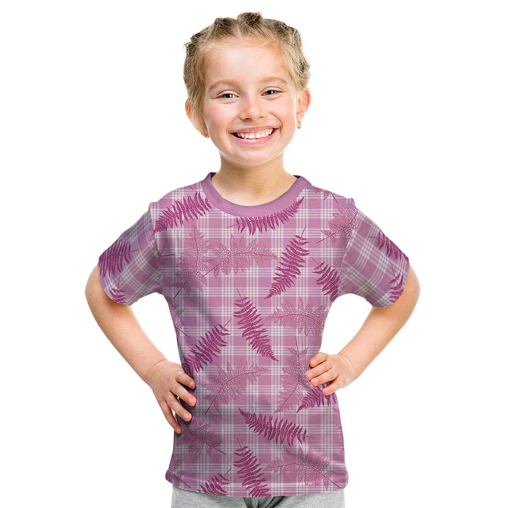 Purple Palaka Hawaii Palapalai Kid T Shirt Hawaiian Fern - Polynesian Pride