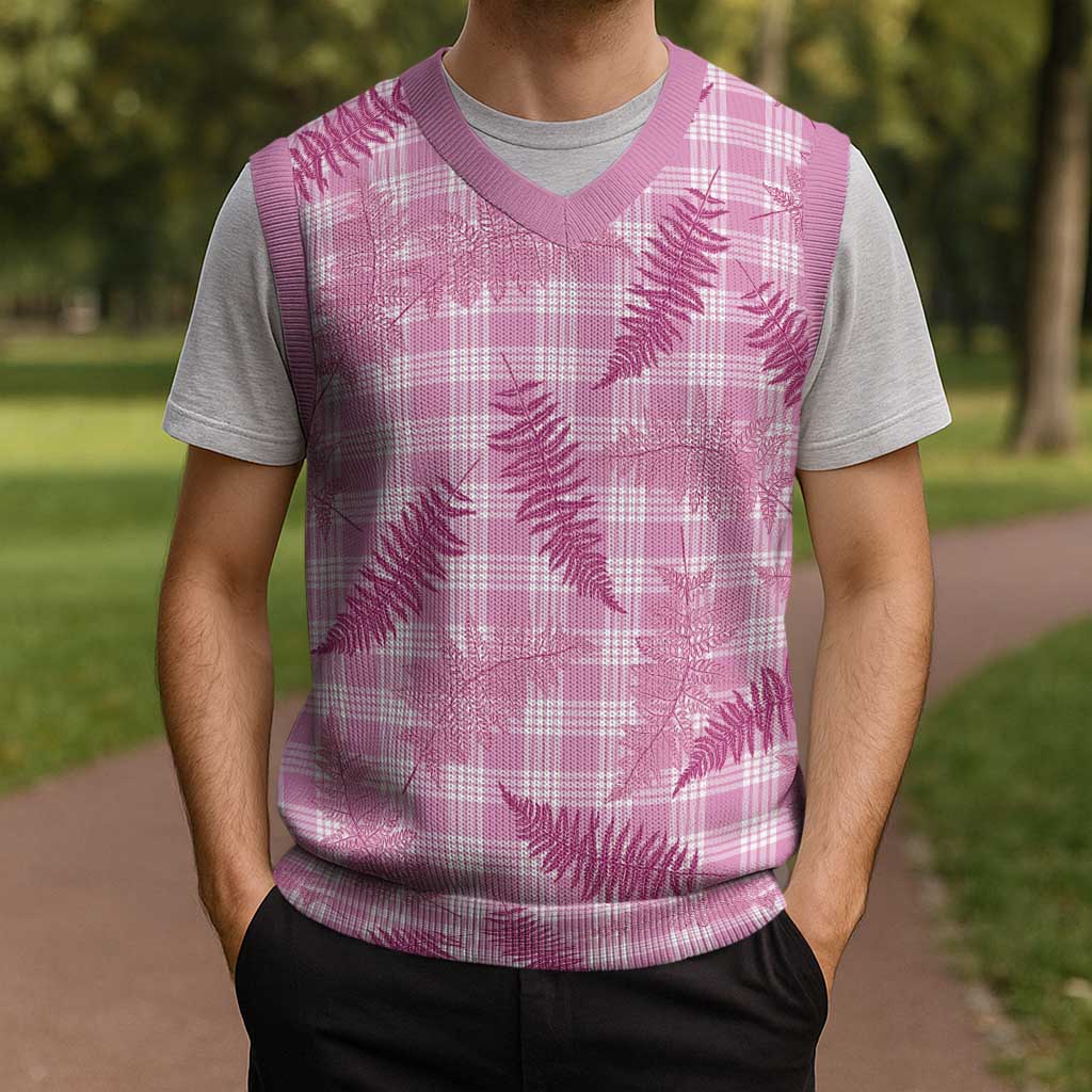 Purple Palaka Hawaii Palapalai Christmas Knitted V-Neck Vest Hawaiian Fern LT14 - Polynesian Pride