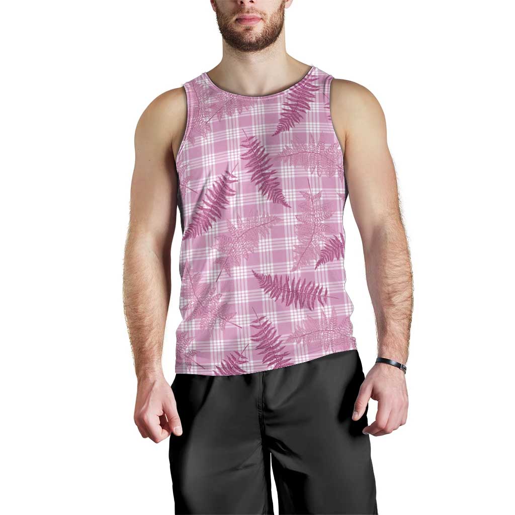 Purple Palaka Hawaii Palapalai Men Tank Top Hawaiian Fern - Polynesian Pride