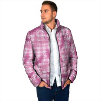 Purple Palaka Hawaii Palapalai Padded Jacket Hawaiian Fern - Polynesian Pride