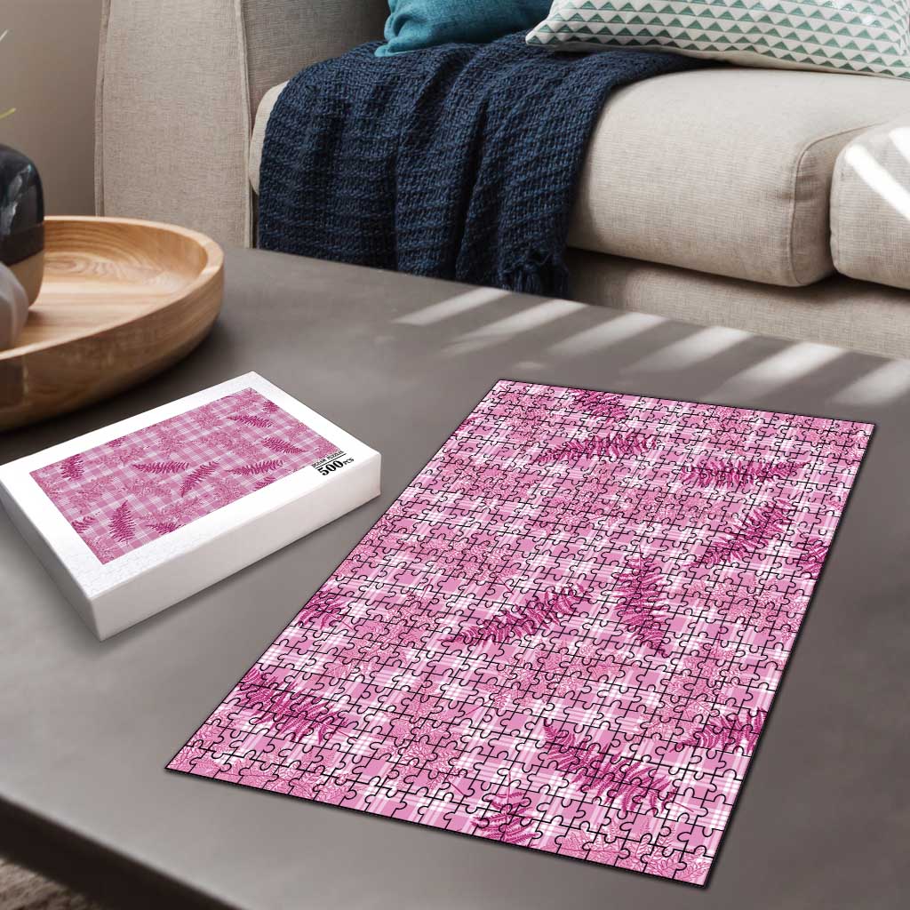 Purple Palaka Hawaii Palapalai Puzzle Hawaiian Fern - Polynesian Pride
