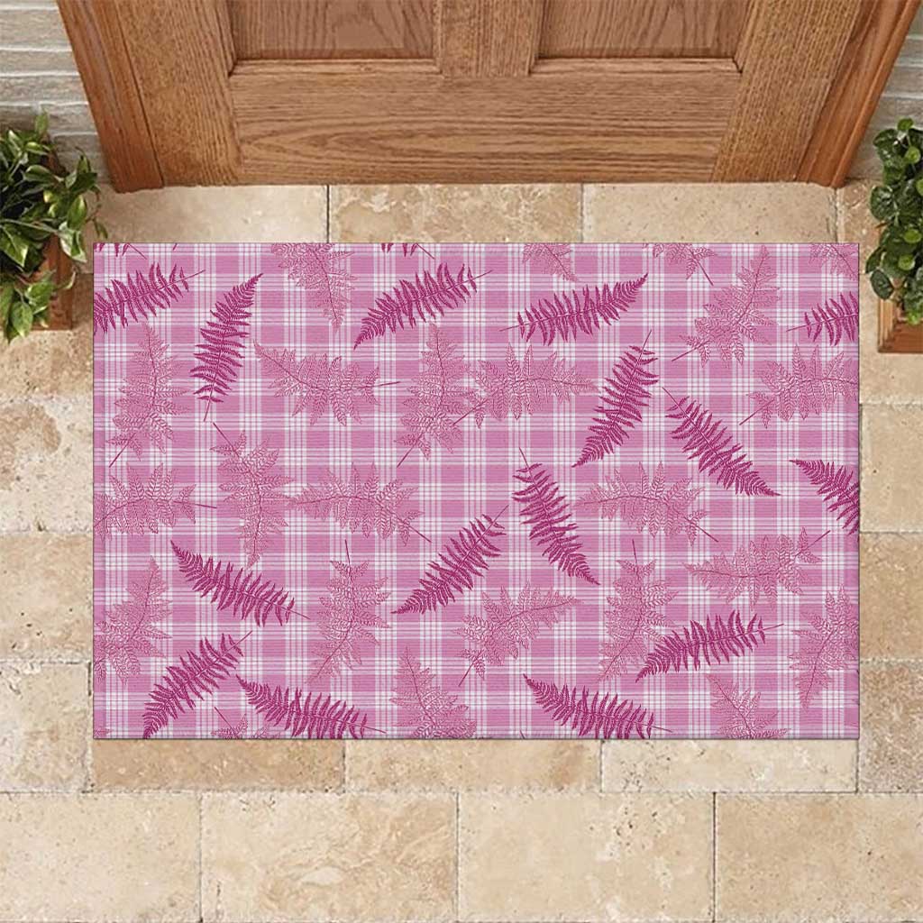 Purple Palaka Hawaii Palapalai Rubber Doormat Hawaiian Fern LT14 Purple - Polynesian Pride
