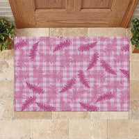 Purple Palaka Hawaii Palapalai Rubber Doormat Hawaiian Fern LT14 Purple - Polynesian Pride