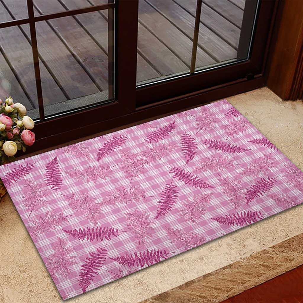 Purple Palaka Hawaii Palapalai Rubber Doormat Hawaiian Fern LT14 - Polynesian Pride