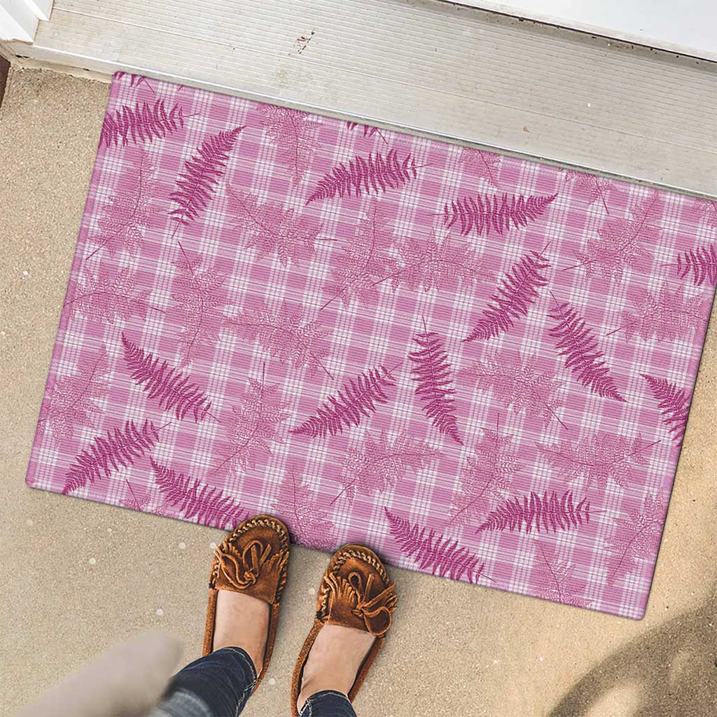 Purple Palaka Hawaii Palapalai Rubber Doormat Hawaiian Fern LT14 - Polynesian Pride