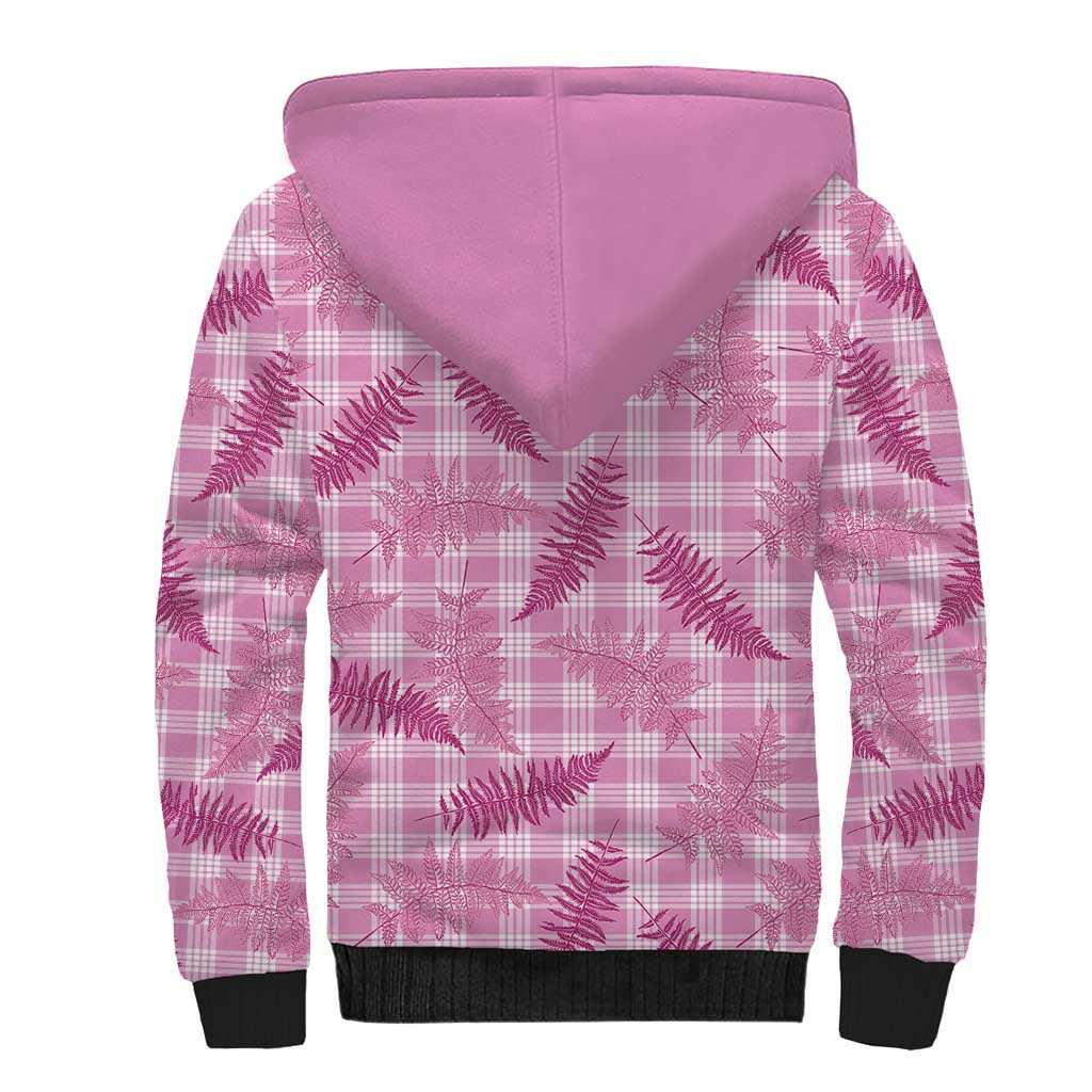 Purple Palaka Hawaii Palapalai Sherpa Hoodie Hawaiian Fern LT14 - Polynesian Pride