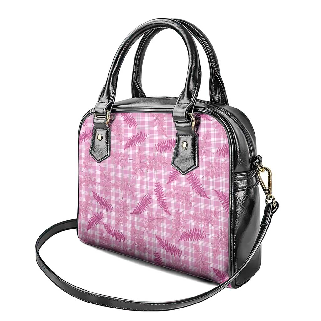Purple Palaka Hawaii Palapalai Shoulder Handbag Hawaiian Fern - Polynesian Pride