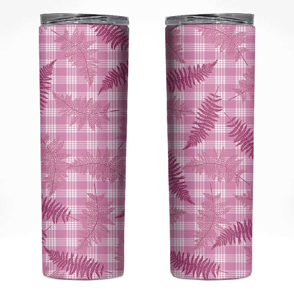 Purple Palaka Hawaii Palapalai Skinny Tumbler Hawaiian Fern LT14 Purple - Polynesian Pride