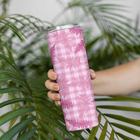 Purple Palaka Hawaii Palapalai Skinny Tumbler Hawaiian Fern LT14 - Polynesian Pride