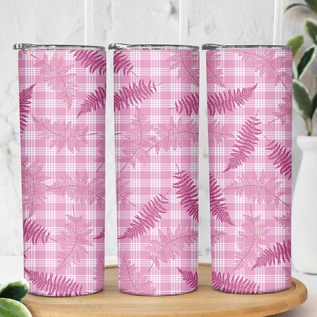 Purple Palaka Hawaii Palapalai Skinny Tumbler Hawaiian Fern LT14 - Polynesian Pride