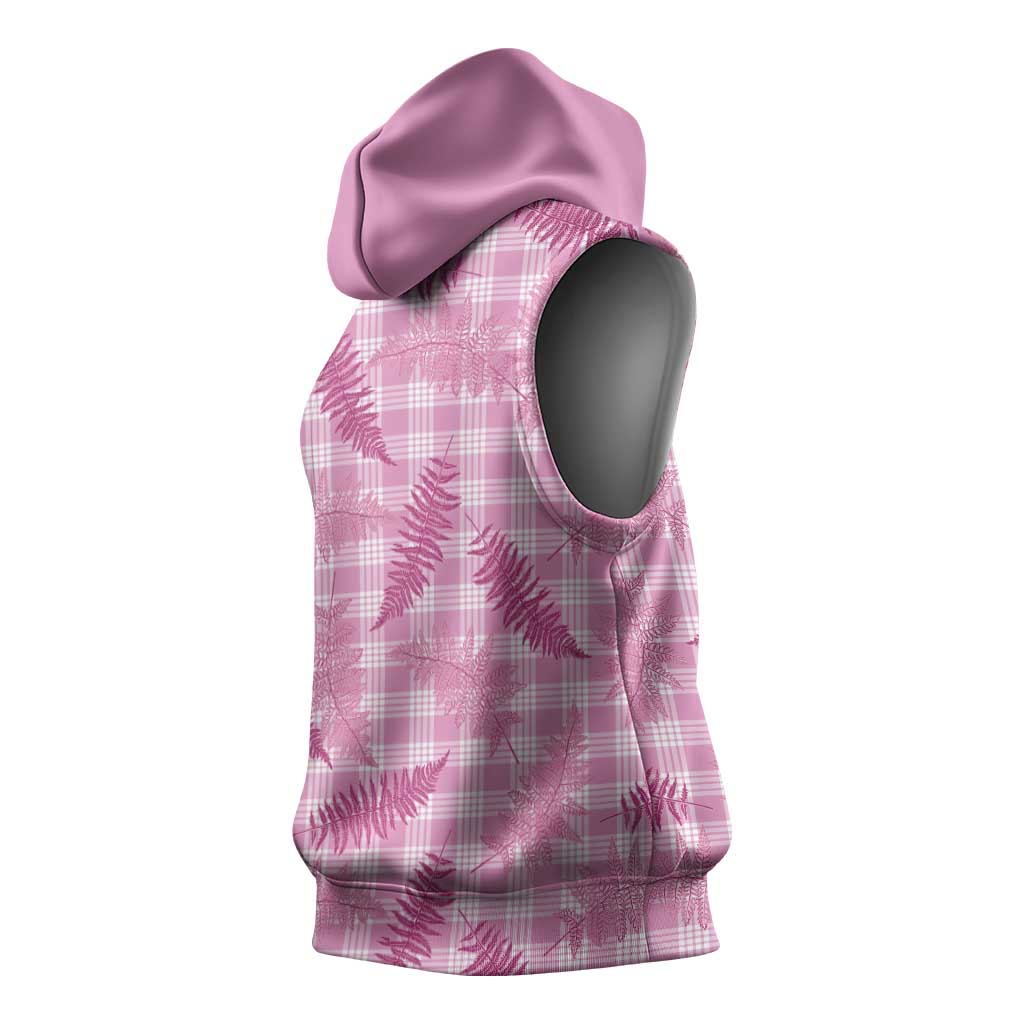 Purple Palaka Hawaii Palapalai Sleeveless Hoodie Hawaiian Fern - Polynesian Pride