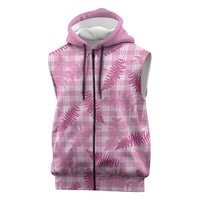 Purple Palaka Hawaii Palapalai Sleeveless Zip Hoodie Hawaiian Fern LT14 Purple - Polynesian Pride