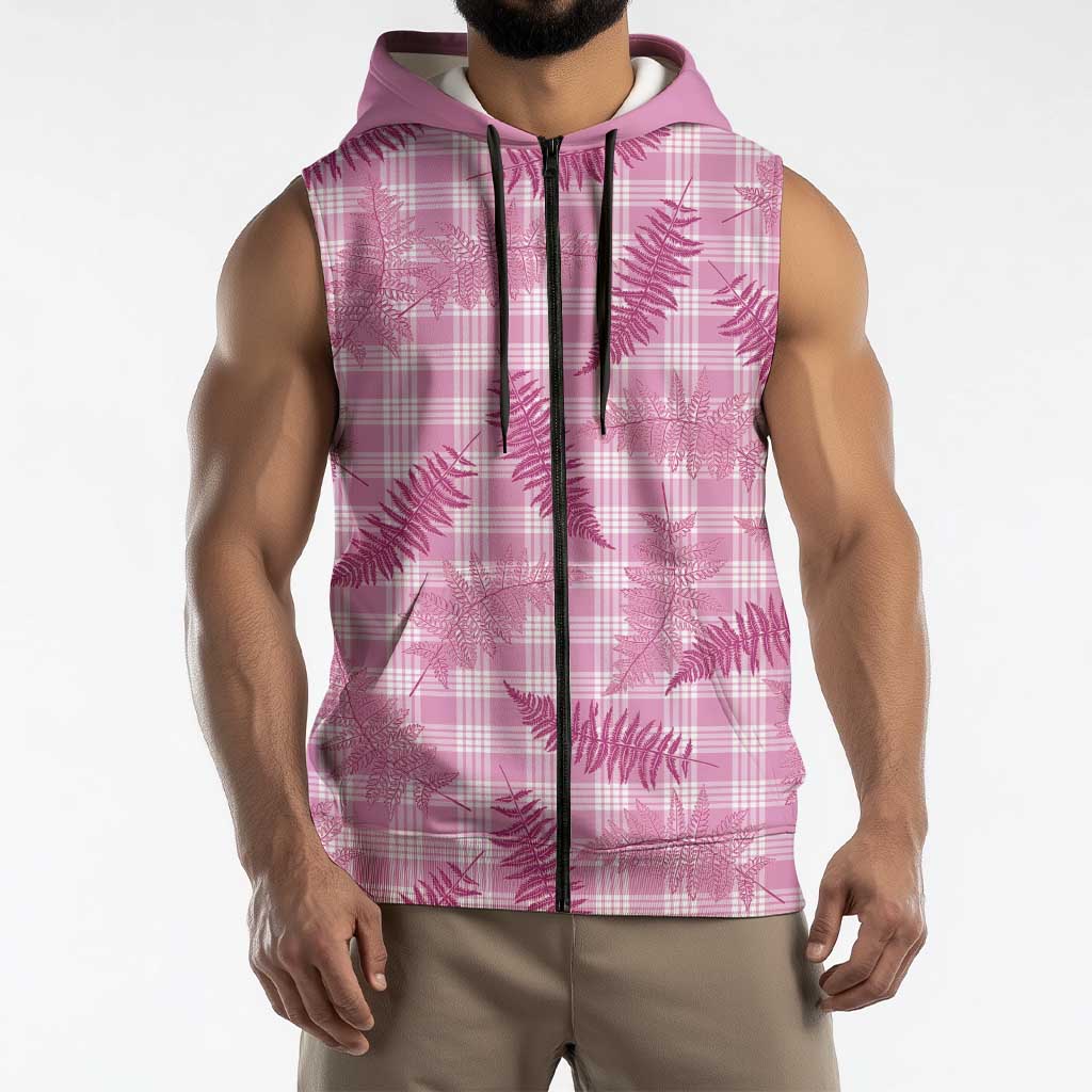 Purple Palaka Hawaii Palapalai Sleeveless Zip Hoodie Hawaiian Fern LT14 - Polynesian Pride