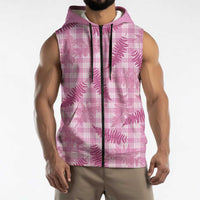 Purple Palaka Hawaii Palapalai Sleeveless Zip Hoodie Hawaiian Fern LT14 - Polynesian Pride