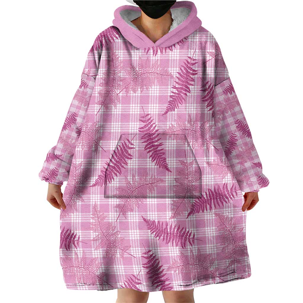 Purple Palaka Hawaii Palapalai Wearable Blanket Hoodie Hawaiian Fern LT14 - Polynesian Pride