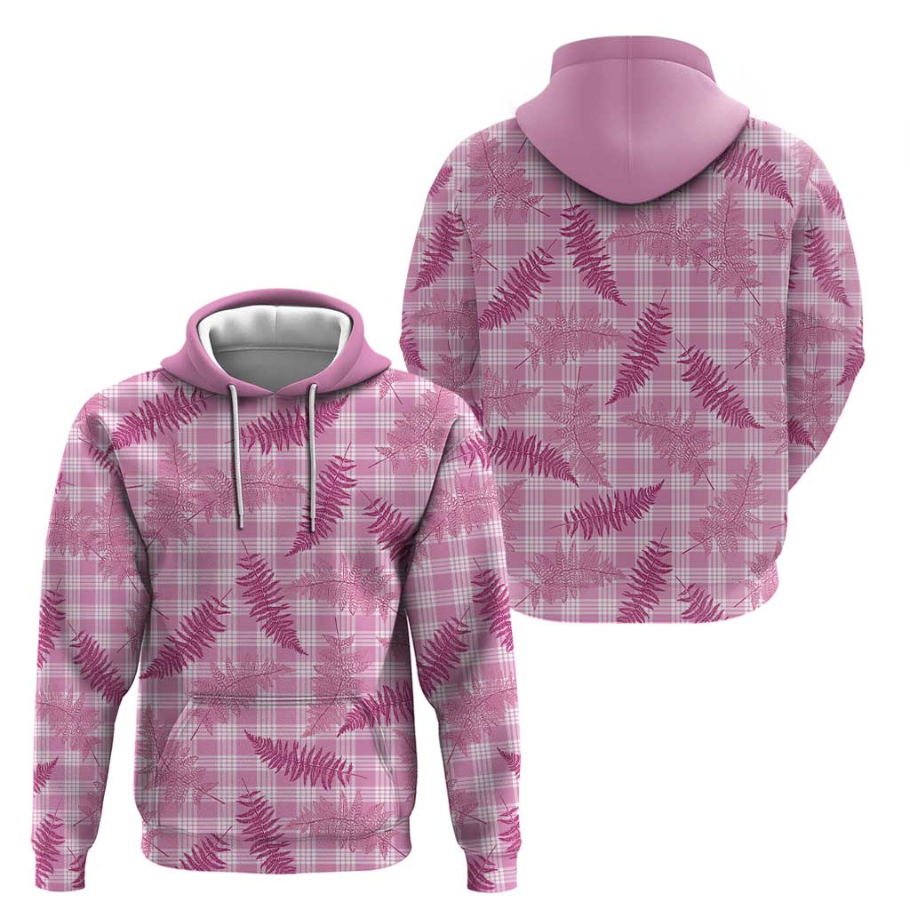 Purple Palaka Hawaii Palapalai Zip Hoodie Hawaiian Fern - Polynesian Pride