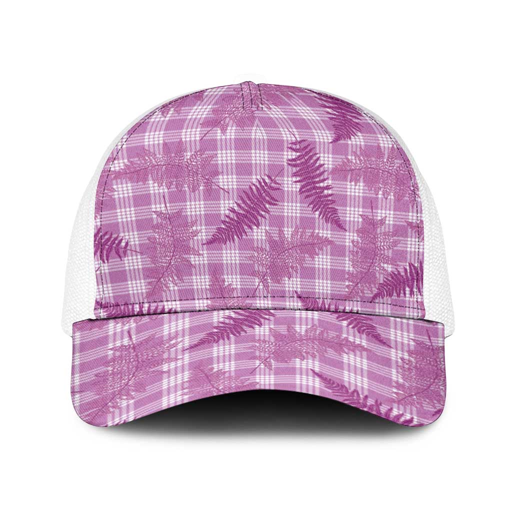 Pink Palaka Hawaii Palapalai Baseball Net Cap Hawaiian Fern