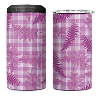 Pink Palaka Hawaii Palapalai 4 in 1 Can Cooler Tumbler Hawaiian Fern LT14 One Size: 16 oz Pink - Polynesian Pride