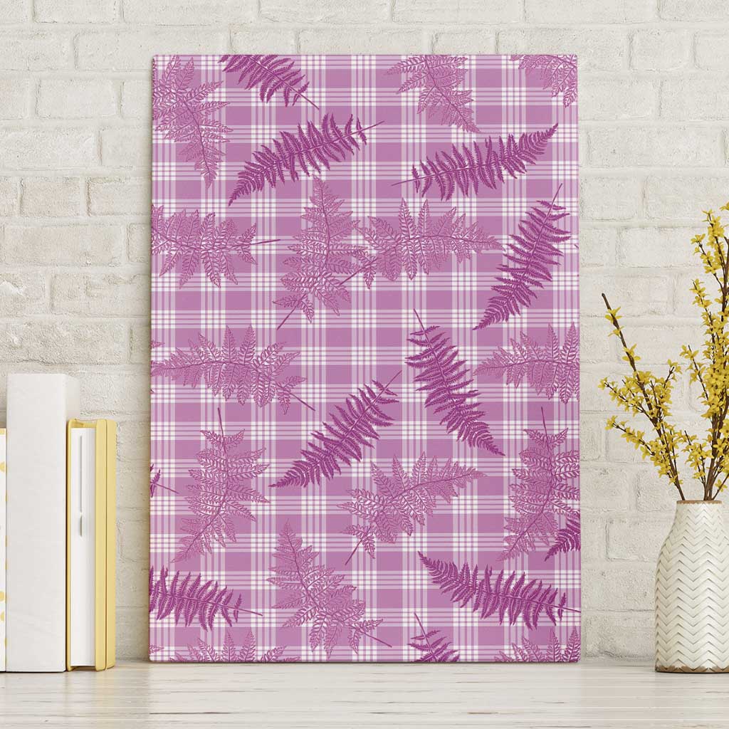 Pink Palaka Hawaii Palapalai Canvas Wall Art Hawaiian Fern - Polynesian Pride