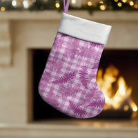 Pink Palaka Hawaii Palapalai Christmas Stocking Hawaiian Fern LT14 Set of 2 Pink - Polynesian Pride