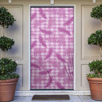 Pink Palaka Hawaii Palapalai Door Cover Hawaiian Fern LT14 Pink - Polynesian Pride